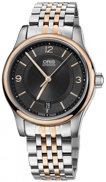 Buy this new Oris Classic Date 37mm 01 733 7578 4334-07 8 18 63 midsize watch for the discount price of £680.00. UK Retailer.
